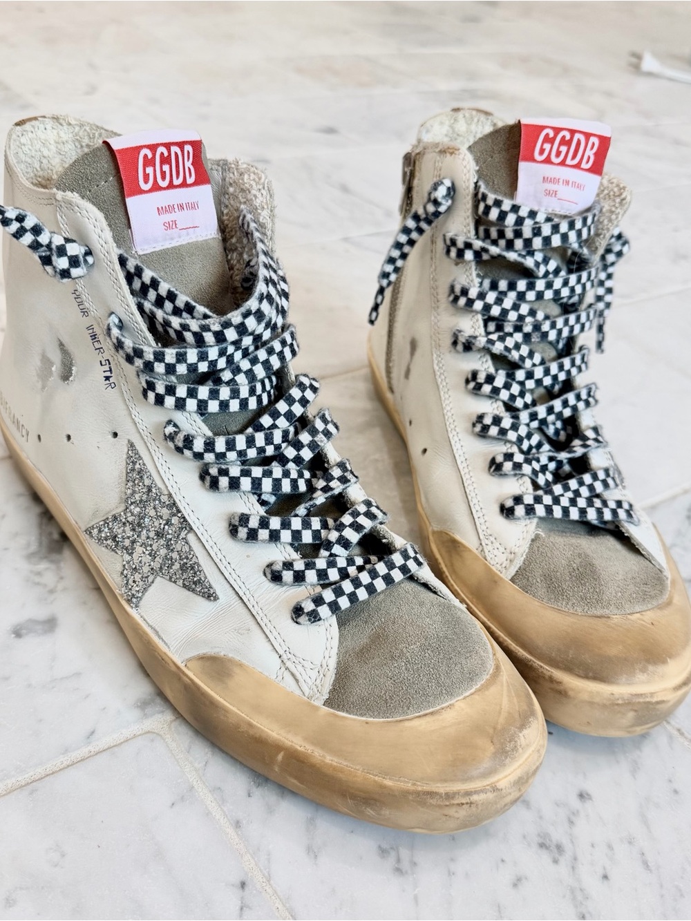 Golden Goose Francy High Tops Size 38